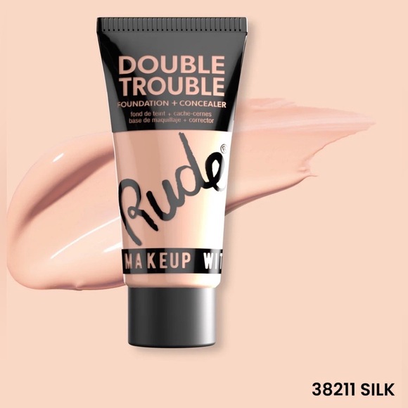 Rude Double Trouble Foundation - Silk - Picture 1 of 3